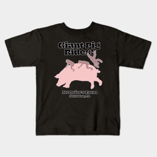 Giant Pig Rides! McQuire's Farm, Scranton, PA Kids T-Shirt